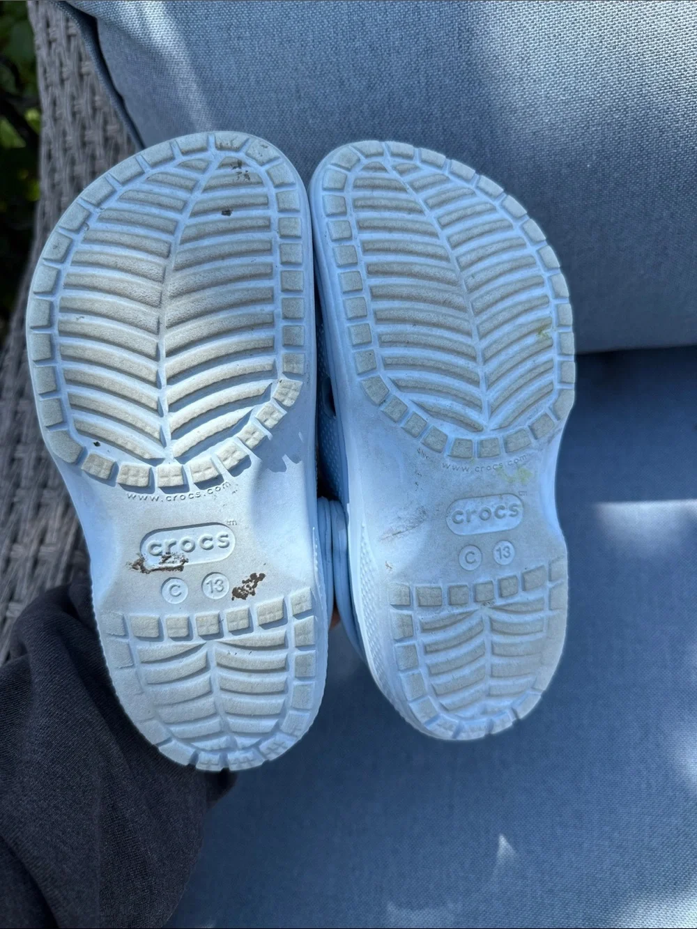 CROCS Kids Light Blue Clogs with Character Jibbitz